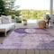 Homeroots 3' X 5' Purple And Lavender Geometric Washable Indoor Outdoor Area Rug 604923 - alternate 8