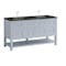 James Martin Vanities Breckenridge 60" Double Vanity, Serenity Blue, w/ 3 CM Phantome Eclos Top 330-V60D-SRB-3PHT - alternate 9