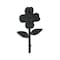 Homeroots 4" Black Cast Iron Flower Wall Hook 612083 - alternate 7