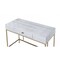 Homeroots 43" Silver and Champagne Writing Desk 319070 - alternate 5