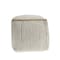 Homeroots 18" Gray and Natural Cotton And Jute Cube Pouf Ottoman 551550 - alternate 9