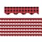 Teacher Created Resources Red and Black Gingham Scalloped Border Trim, 35 Feet Per Pack, 6PK TCR5881 - alternate 1