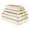 Homeroots Set of Five Antiqued White Solid Wood Crate, 5PK 487718 - alternate 8