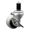 Service Caster 2 Inch Thermoplastic Rubber Wheel 1-1/2 Inch Expanding Stem Caster with Brake SCC-EX05S210-TPRS-SLB-112 - alternate 1