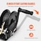 Vevor Hand Winch Heavy Duty Hand Crank 1200lbs 23ft Polyester Strap for Boat/ATV KW1200 - alternate 5