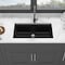 Wrightmaster 33 in. Undermount Single Bowl Granite Composite Kitchen Sink with Accessories ZOR-P178322 - alternate 7