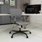 Leisuremod Harris Faux Leather Office Chair - Mid-Back Ergonomic Swivel Desk Chair, Iron Base HOBL19GRL - alternate 10