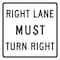Sign Solutions Usa Traffic Sign, 30 in Width, Aluminum Sign, Square DUS06DWT3030R3-7R - alternate 1