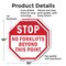 Signmission Stop No Forklifts Beyond This Point, 10 inch X 10 inch, Aluminum Metal Signs, 2PK OC-A-2PACK-10-59 - alternate 4