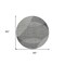 Homeroots 8' Charcoal And Ivory Round Geometric Washable Indoor Outdoor Area Rug 597621 - alternate 8