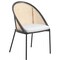 Leisuremod Urbane Collection Modern Dining Chair With Wicker back in Light Grey UC21WLGR - alternate 1