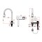 Wrightmaster 29.5" Drop-In Single Bowl Stainless Steel Kitchen Sink w/ Drainage Control Knob and Cutting Board ZOR-BL05-301808 - alternate 9