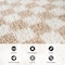 World Rug Gallery Beige Block Shag Area Rug 2 ft x 3 ft Beige WR118BEIGE2X3 - alternate 9