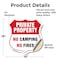 Signmission Private Property Shield Sign No Camping, 18 Inch X 18 Inch, Vinyl Decal SHI-D-18-441 - alternate 4
