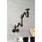 Kingston Brass Wall Mount Pot Filler Faucet, Oil Rubbed Bronze KS2105CG - alternate 5