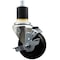 Service Caster 3.5'' Soft Rubber Swivel 1-7/8'' Expanding Stem Caster with Brake SCC-EX20S3514-SRS-TLB-178 - alternate 1