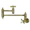 Kingston Brass Wall Mount Pot Filler Faucet, Antique Brass KS3103ZX - alternate 1
