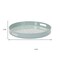 Homeroots 14" Pale Sage Mushrooms Round Serving Tray With Handles 634503 - alternate 9