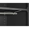 Sandusky Lee Wardrobe Storage Cabinet, 72 in H, 46 in W, 24 in D, Recessed Pull, Keyed, Black, 1 Shelves EAWR462472-09 - alternate 5
