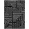 Homeroots 9' X 12' Black And Ivory Geometric Washable Indoor Outdoor Area Rug 600802 - alternate 9