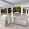 Koolmore Outdoor Kitchen with a Wood Fire Pizza Oven, Corner Cabinet, Sink, 30 in. BBQ Grill and Cabinet KM-OKSKIT-CONFIG104 - alternate 8