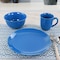 Gibson Home Mercer 12pc Blue Stoneware Dinnerware Set 127267.12 - alternate 8