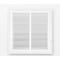 Sierra Grates 14 in x 14 in Filtered Return Air Grille, 1-Way 45 Degree Louvered, Steel, White RAF1414 - alternate 5