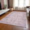 Homeroots 5' X 8' Pink Mauve And Blush Oriental Washable Indoor Outdoor Area Rug 582111 - alternate 7