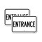 Signmission Traffic Entrance Sign Entrance, 12'' X 18'' 2 Signs, Heavy Gauge Aluminum, 2PK A-1218-2PACK-24612 - alternate 1