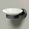 Gatco Latitude II Porcelain Soap Dish, Matte Black 1940MX - alternate 2