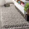Jonathan Y Mercer Shag Plush Tassel Gray 2 ft. x 8 ft. Runner Rug MCR100E-28 - alternate 1