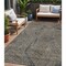 Homeroots 5' X 8' Brown Black And Gray Geometric Washable Indoor Outdoor Area Rug 594798 - alternate 1