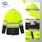 Protectx Safety Rain Jacket and Pant Suits, Polyester, Class Class 2 Neon Green, S ST-RS150D-GNBK-S-01 - alternate 7