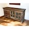 Homeroots 60in Wood Brown Solid Wood Cabinet Enclosed Storage Distressed TV Stand 489548 - alternate 5