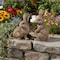 Homeroots Set of Two Brown Resin Bunny Outdoor Statues 721387 - alternate 7