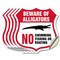 Signmission Alligator Warning Shield Sign Beware Of, 6 inch X 6 inch, Vinyl Decal, 5PK SHI-D-5PACK-6-358 - alternate 1