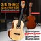Pyle Beginner Acoustic Guitar Kit, 3/4 Junior Size All Wood Instrument with Full Accessory Kit, Picks PGACLS82 - alternate 10