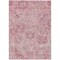 Homeroots 5' X 8' Pink And Gray Damask Washable Indoor Outdoor Area Rug 603780 - alternate 8