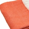 Homeroots 50" X 60" Orange And White Woven Herringbone Plush Throw Blanket 475728 - alternate 4