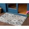Homeroots 3' X 5' Silver Beige And Charcoal Southwestern Washable Indoor Outdoor Area Rug 615170 - alternate 1