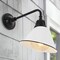 Jonathan Y Croydon 9.63" 1-Light Farmhouse Industrial Iron LED Gooseneck Arm Outdoor Sconce, White JYL7612A - alternate 7