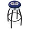 Holland Bar Stool Co 30" Blk Wrinkle Utah State Swivel Bar Stool, Chrome Ring L8B3C30UtahSt - alternate 1