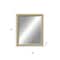 Homeroots 31" Silver Wood Accent Mirror 632793 - alternate 4