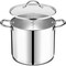 Emporio Kitchen Stainless Steel 12QT Stockpot with Glass Lid, Even-Heat Base, Riveted Handles, Oven Safe EMPKSSTKP12 - alternate 6