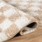 World Rug Gallery Beige Block Shag Area Rug 2 ft x 3 ft Beige WR118BEIGE2X3 - alternate 10