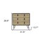 Homeroots 32" Natural and Black Three Drawer Dresser 546611 - alternate 12