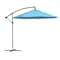 Pure Garden 10-Foot Offset Patio Umbrella with Cross Base, Blue 50-102-B - alternate 1