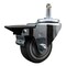 Service Caster 3'' Thermo Rubber Wheel Swivel 7/16'' Grip Ring Stem Caster with Brake SCC-GR20S314-TPRB-PLB-716138 - alternate 1