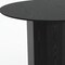 Homeroots 46" Black Solid Wood Pedestal Base Round Top Dining Table 721048 - alternate 6
