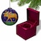 Homeroots Christmas Moose Walking Hand Painted Mouth Blown Glass Ornament 477507 - alternate 4